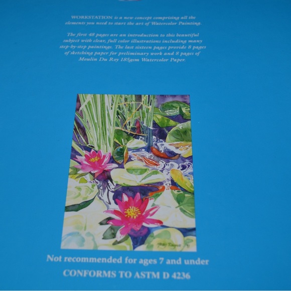 Vintage Watercolor Workstation landscape painting hardcover book - NEW - Picture 9 of 11